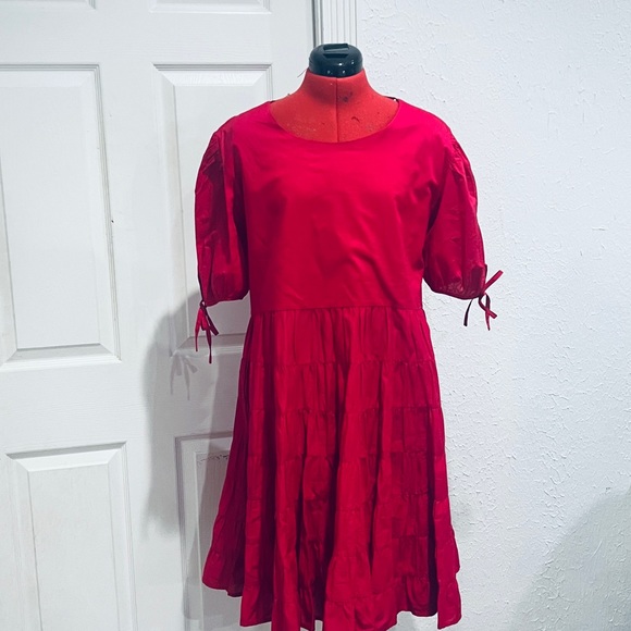 EUC ❤️ Merlette Swing Dress in Red ❤️ Large ❤️ - Picture 4 of 6